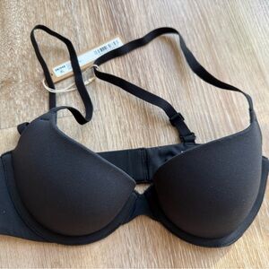 SKIMS fits everybody push-up Demi bra, color onyx size 30A